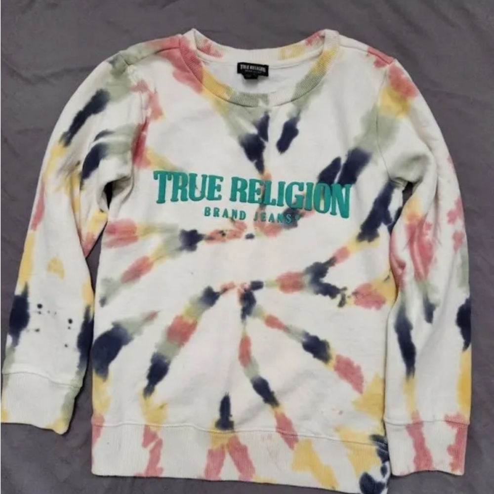 New w/ Tags—True Religion Tye Dye Crewneck Sweatershirt